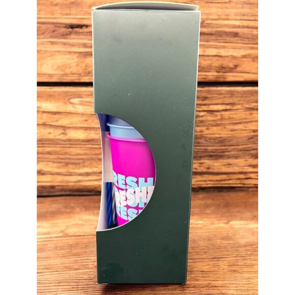 Starbucks Summer Dome lid Reusable Cold Cups 24 oz Set of 5 New - Picture 3 of 8